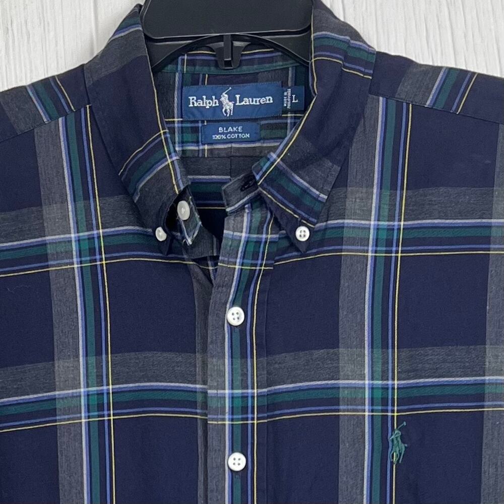 Ralph Lauren Blake shirt men’s Large Blue Plaid
Great condition! - Picture 4 of 5